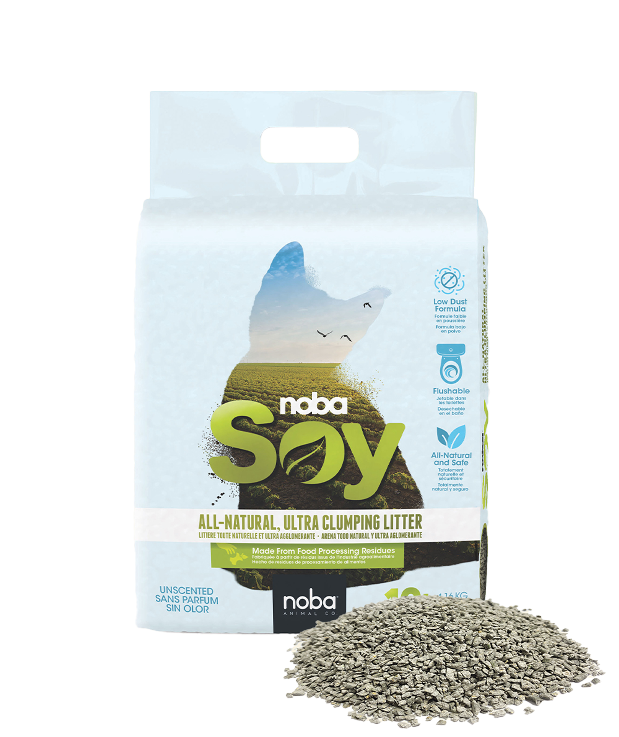 Noba Soy Ultra Clumping Litter, 10L