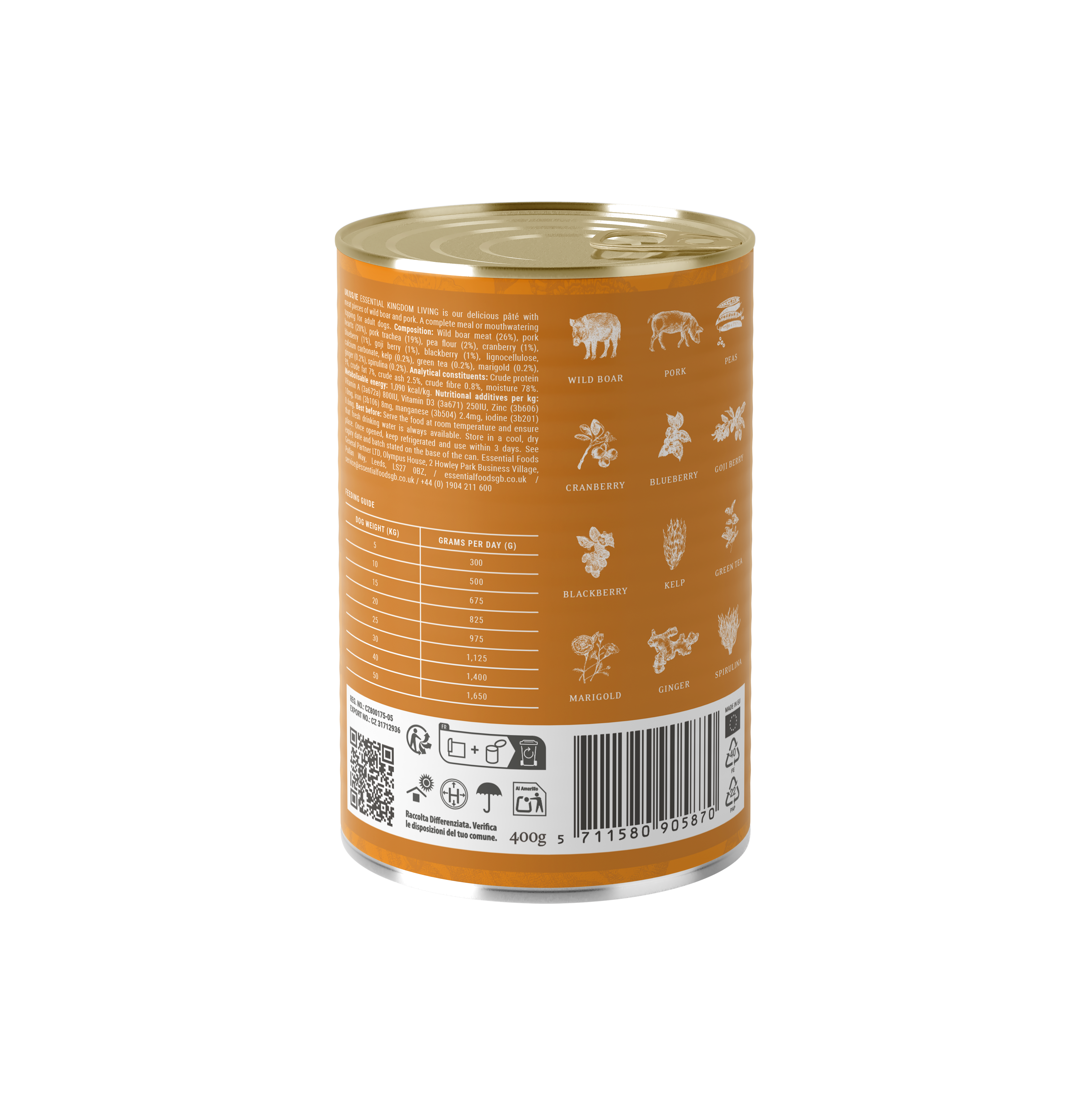 KINGDOM LIVING PÂTÉ, 400G x 6